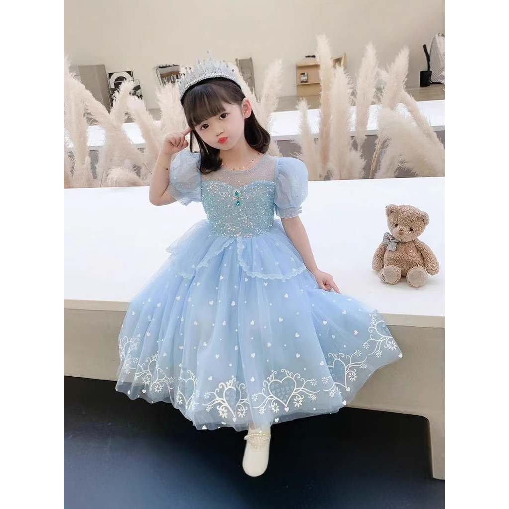 Aisha Đầm Công Chúa Bé Gái Mùa Hè Aisha Đầm Mới Frozen Aisha Đầm Trẻ Em Đầm Mùa Hè20260717