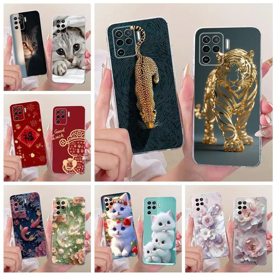 Dành Cho Oppo Reno 5 Lite Ốp Lưng Reno5 F Z Động Vật Thoáng Mát Sơn Vỏ Mềm Mỏng Điện Thoại Cho Oppo 
