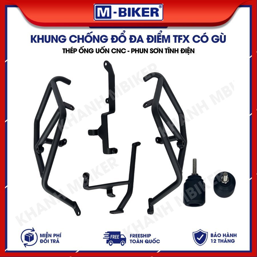 Chống đổ TFX kèm gù, Khung chống đổ đa điểm TFX, Gù chống đổ  TFX, Chống đổ có gù cho Yamaha  TFX
