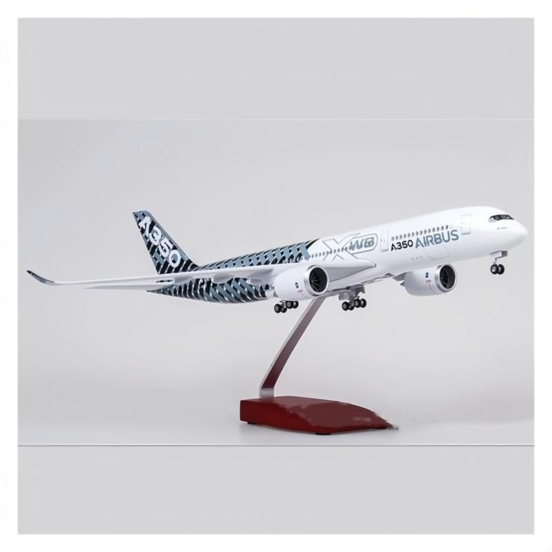Mô hình máy bay lắp ráp có đèn led A350 47cm