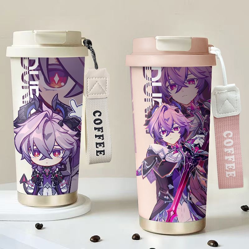 Genshin Impact / Durin / Genshin Durin Thermos Cup Cốc uống nước đôi bằng thép không gỉ Di động / Ds