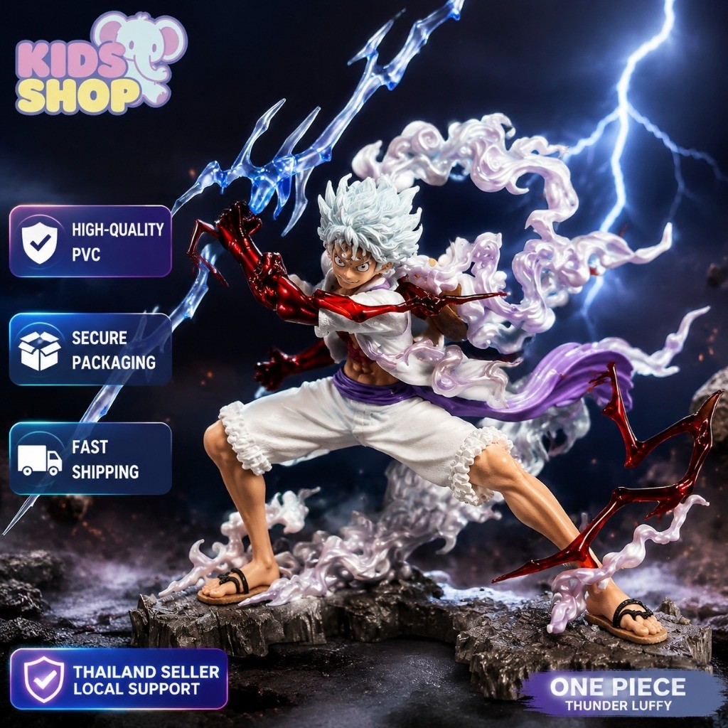 Good Home Model One Day Peach Model 25cm One Piece Lightning Fifth Gear Nika Luffy Lightning Luffy L