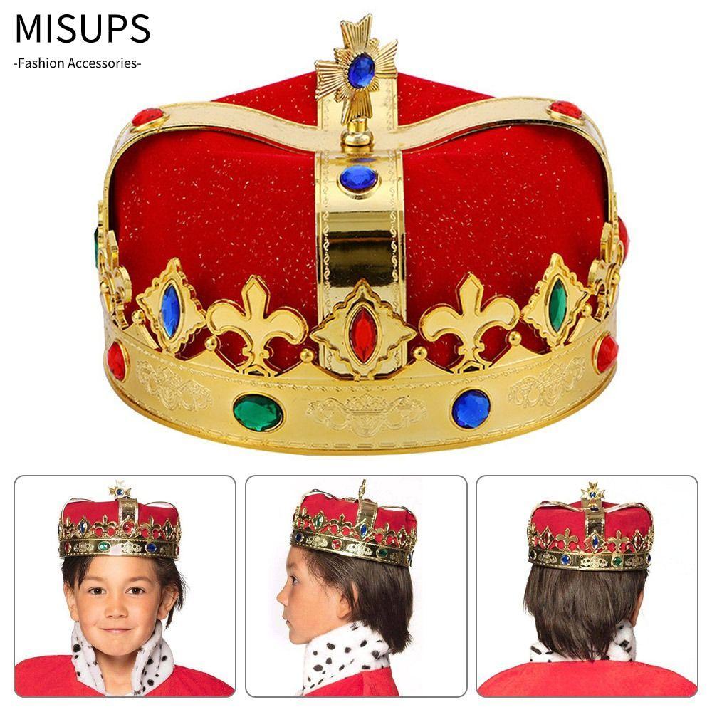 MISSIPS King Hat Queen Coronation Party Ball Emperor Hat
