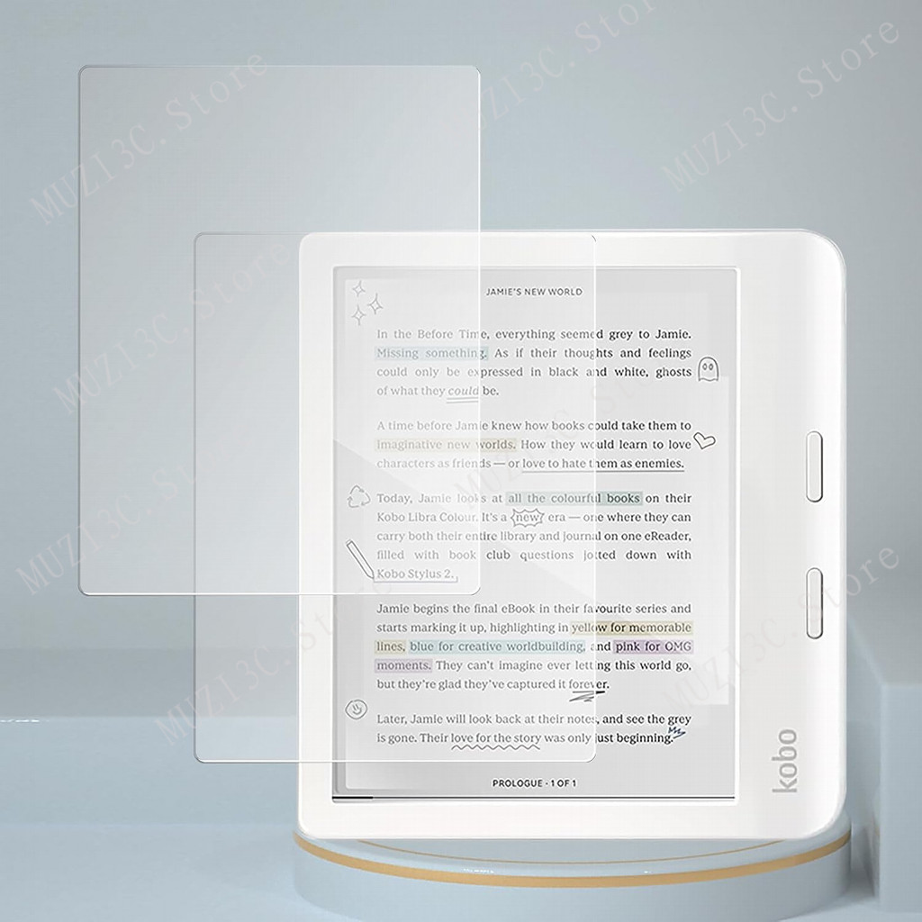 2-Pack Tấm bảo vệ màn hình mờ chống chói cho Kobo Libra Color 7 "N428 N418 Libra 2 Libra2/H2O Matte 