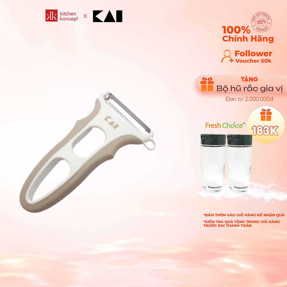 Dao nạo gọt rau củ quả inox House Select KAI - Bào Chữ Y