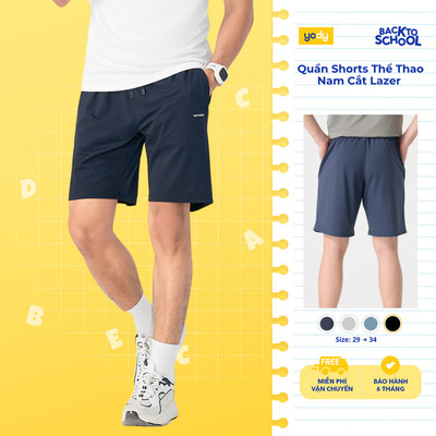 Quần short nam YODY quần đùi thể thao lưng chun, co giãn, thoải mái, thoáng mát MAJT25S045