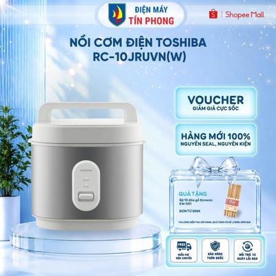 Nồi cơm điện Toshiba RC-10JRUVN(W) 1L /RC-18JRUVN(W) 1.8L , lồng nồi 2mm, giữ ấm 24h| Bảo hành 12 tháng