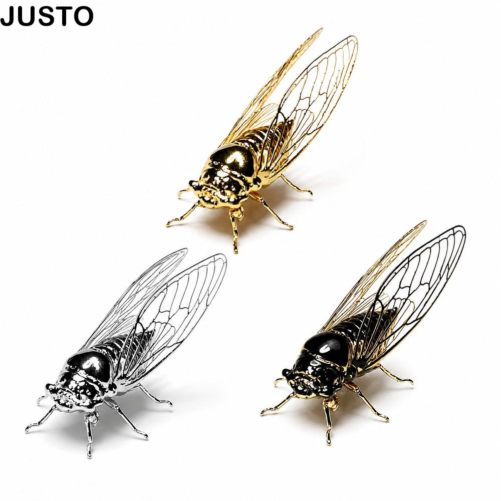 Tác phẩm điêu khắc JUSTO Cicada, Phong cách cổ điển Chi tiết thực tế Tượng Cicada vàng, Cánh rỗng Ki