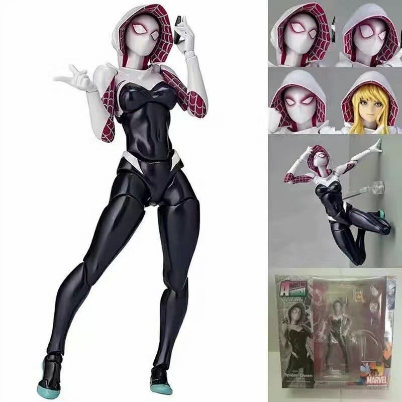 Premium-Yamaguchi Series 004 Spider-Gwen (Gwen Stacy) Nhân vật hành động khớp nối H222