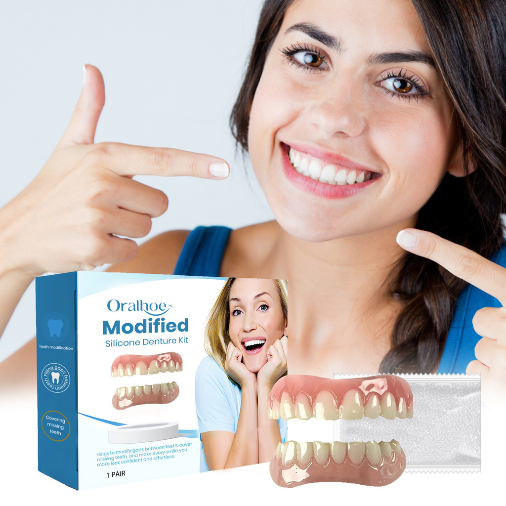 Hàng sẵn có Vận chuyển nhanh ORALHOE Răng sửa đổi Niềng răng giả Làm đẹp Răng giả sửa đổi chỉnh nha 