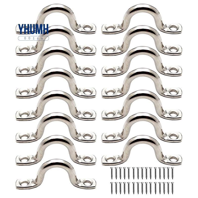 15 Chiếc Thép Không Gỉ Peck Tấm Mắt Móc Trần Kayak Tấm Mắt Kayak Miếng Lót Kayak Cho Kayak Ca nô, Ka