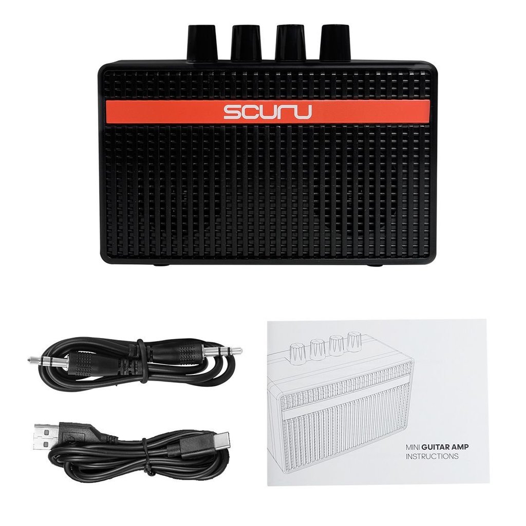 Amply guitar điện mini di động, loa khuếch đại âm thanh guitar mini5W Amply guitar