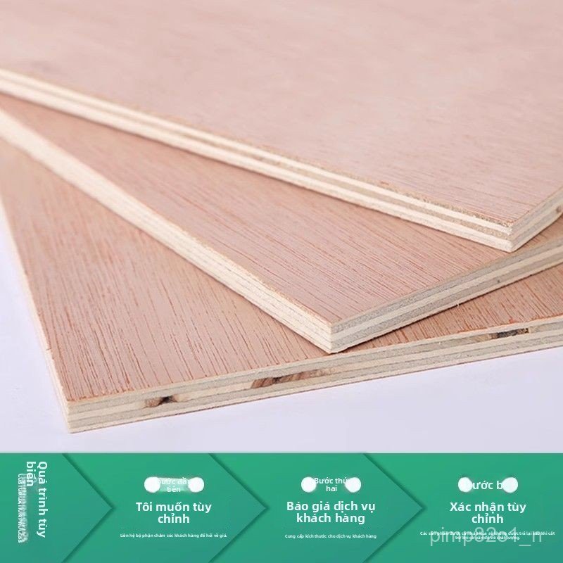 Ván ép gỗ dán nhiều lớp ván plywood dày dặn tùy chỉnh kích thước thi công nội thất bền