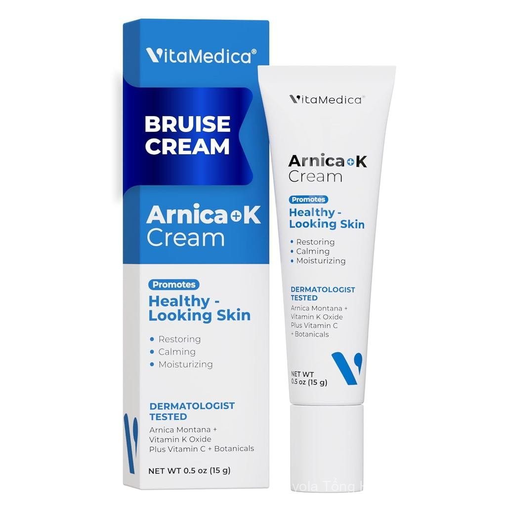 VitaMedica Arnica + Vitamin K Oxide Cream dành cho da mỏng & tinh tế – 3% Arnica Montana, Face & Und