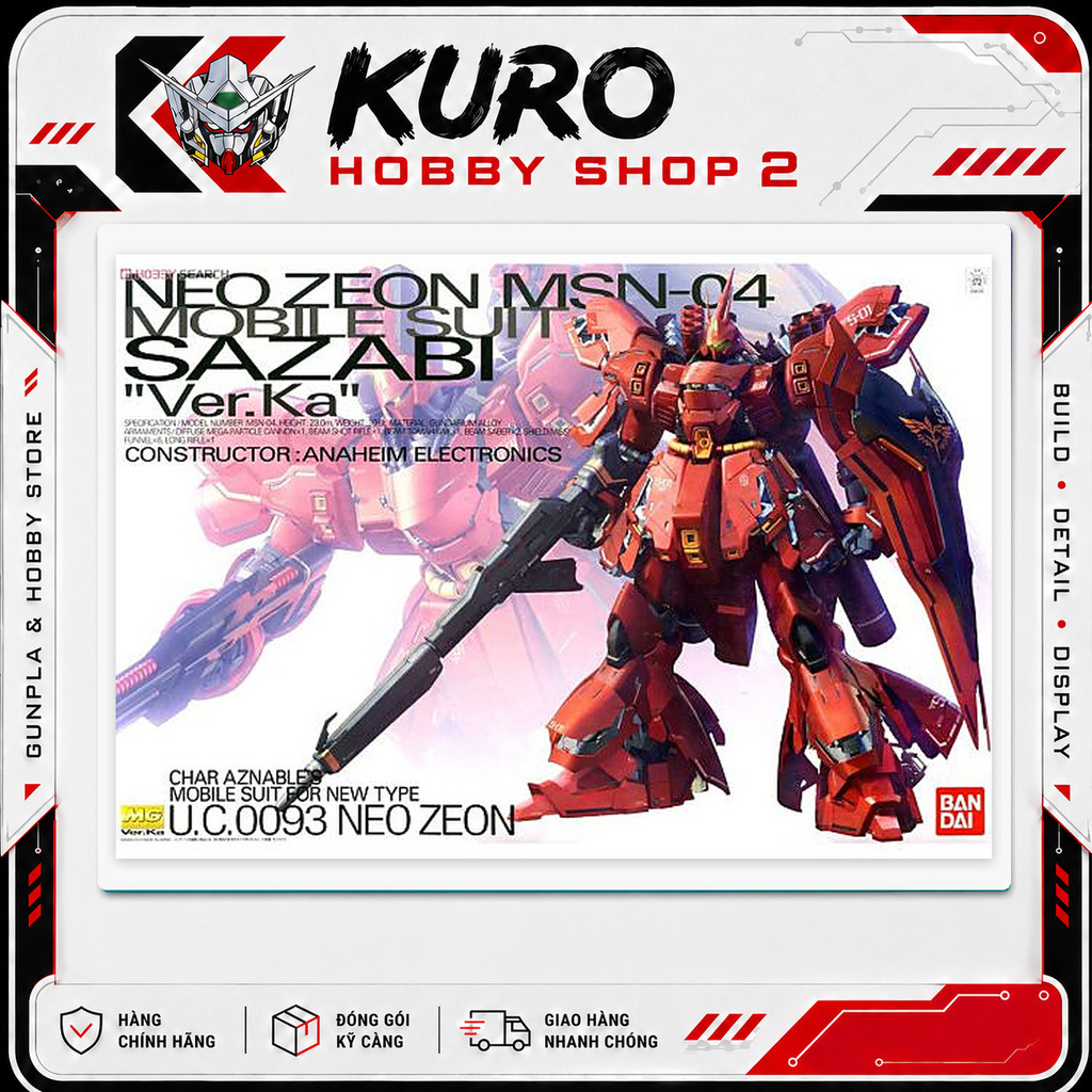 MG 1/100 Sazabi Ver.ka - Mô hình lắp ráp Bandai