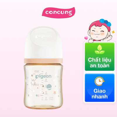 Bình Sữa Pigeon PPSU Softouch Baby-Friendly World 160ml, dải ngân hà (SS)