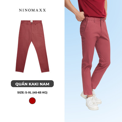 [CÒN ĐỎ BẠC ĐÔ] N&M Quần Kaki Basic Nam Form Regular Fit Chất Cotton Năng Động Trẻ Trung NINOMAXX 2202017