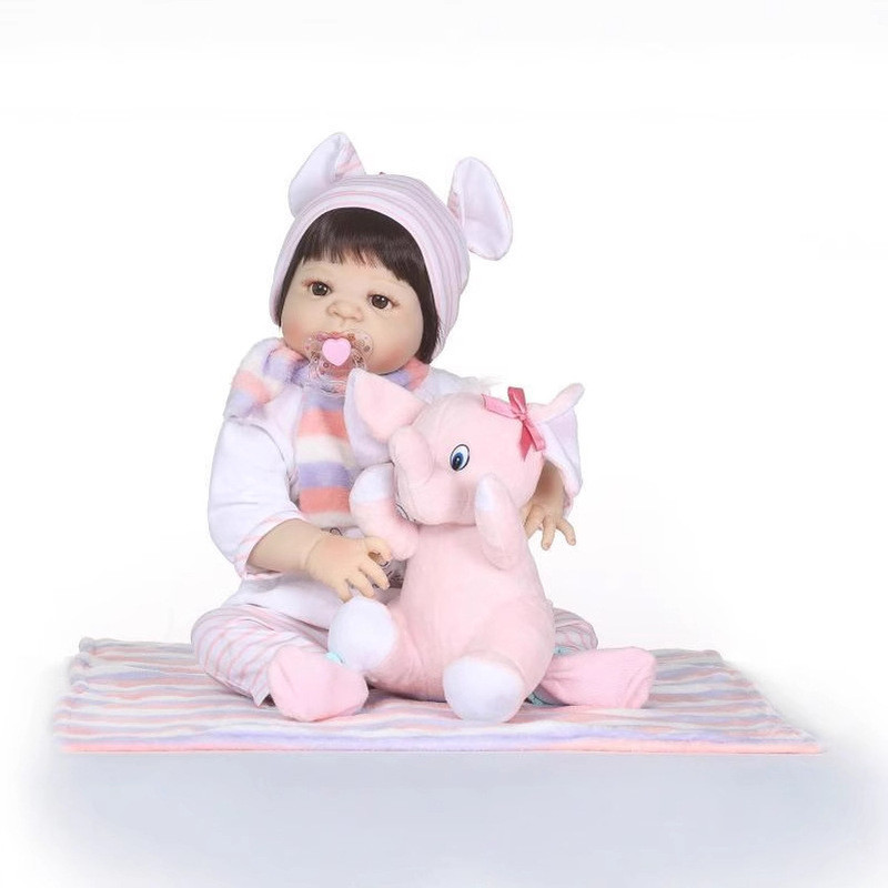 NPKCOLLECTION Búp Bê Em Bé Bằng Silicone Thực Tế, Có Thể Tắm Được, Đồ Chơi Đồng Hành, Quà Sinh Nhật