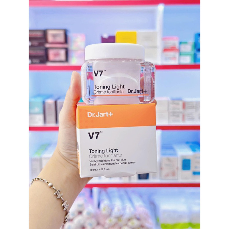 Kem Dưỡng Trắng Da V7 Toning Light  Hàn Quốc,  50Gr Dưỡng Trắng Căng Bóng, Nâng Tone