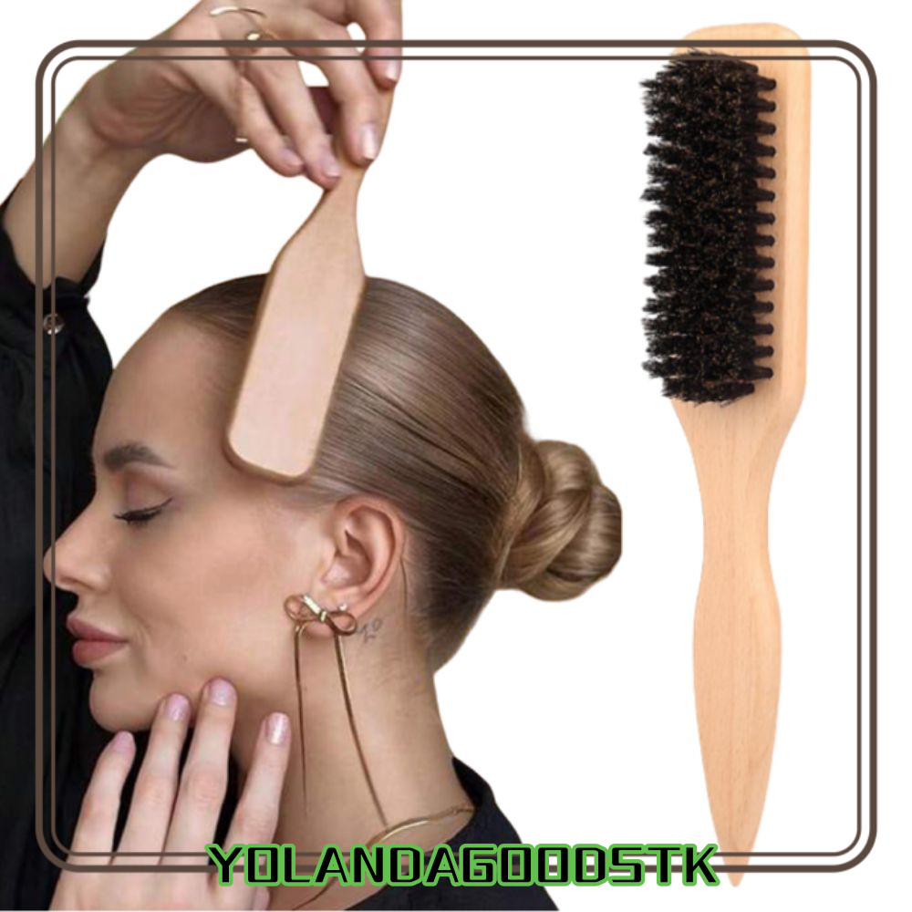 IYOLANDAGOODS1 Lược làm tóc, Cọ làm mịn lưng mượt tóc, Kiểm soát viền lưng Flyaways Bàn chải tạo kiể