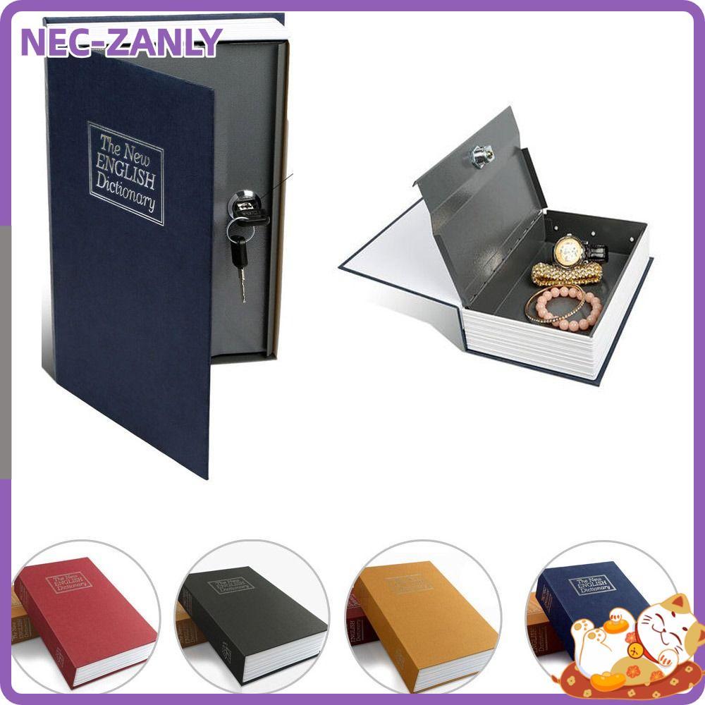NEC-ZANLY Từ Điển Rỗng Sách Giấu Trang Sức Khóa Nhà & Chìa Khóa Hộp An Toàn Có Khóa Heo Đất Tiết Kiệ