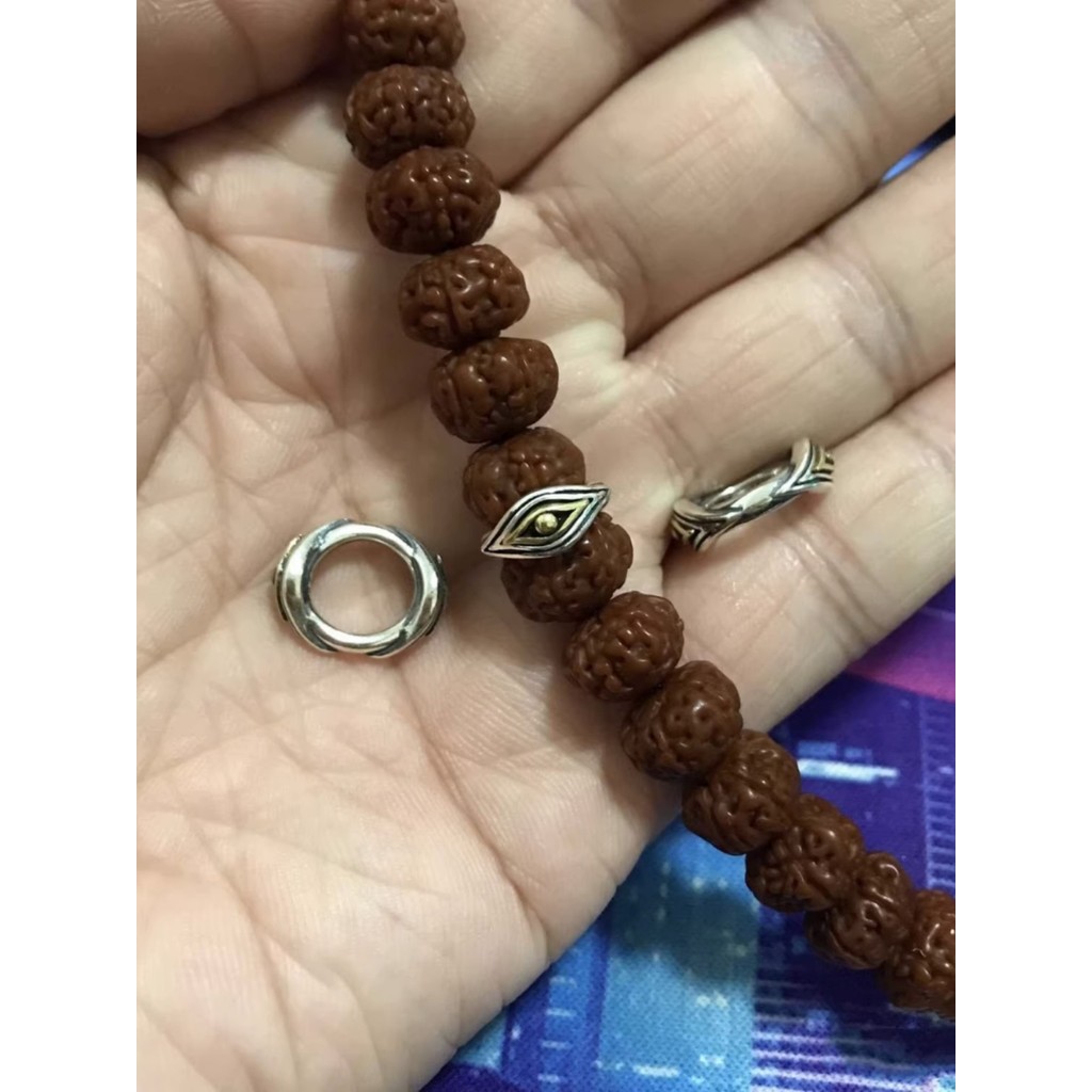 925 Omniscient Eye Snap Ring Spacer Wenwan Star Moon Passion Seed Running Ring Sky Eye Spacer Phụ ki