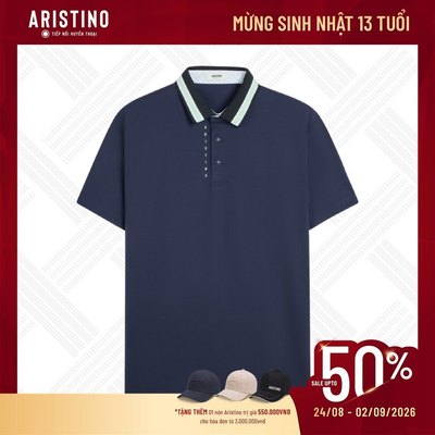 Áo Polo Nam Aristino Golf 34% Nano Bamboo Charcoal Polyester Thoáng Khí Thiết Kế Thể Thao APSG54AZ