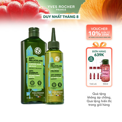 Combo ngăn ngừa gàu & giảm ngứa: Dầu gội 300ml và Lotion 150ml