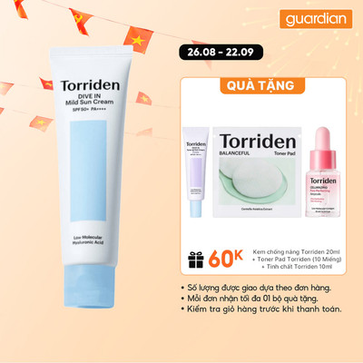 Kem Chống Nắng Torriden Dive-in Mild Sun Cream 60ml | Guardian Việt Nam