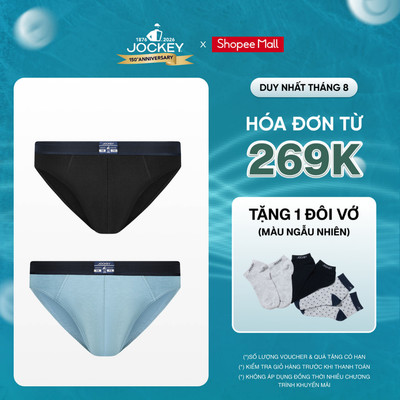 COMBO 2 Quần lót cotton nam Jockey dáng brief - J0067