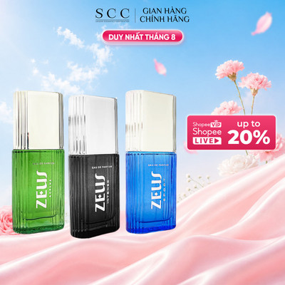 Nước Hoa Nam ZEUS 3 mùi hương Active / Sport / Intense 30ml
