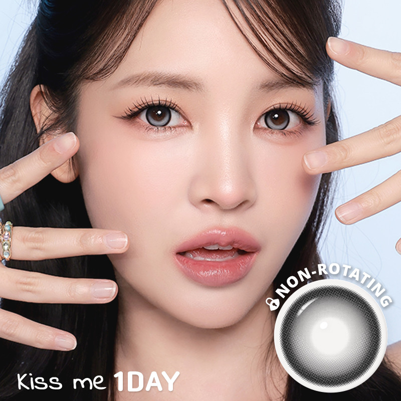 Hộp 10 lens I-SHA Dekame Kiss Me Cloudy Ring 1 ngày khóa trục chính hãng Hàn Quốc có độ cận