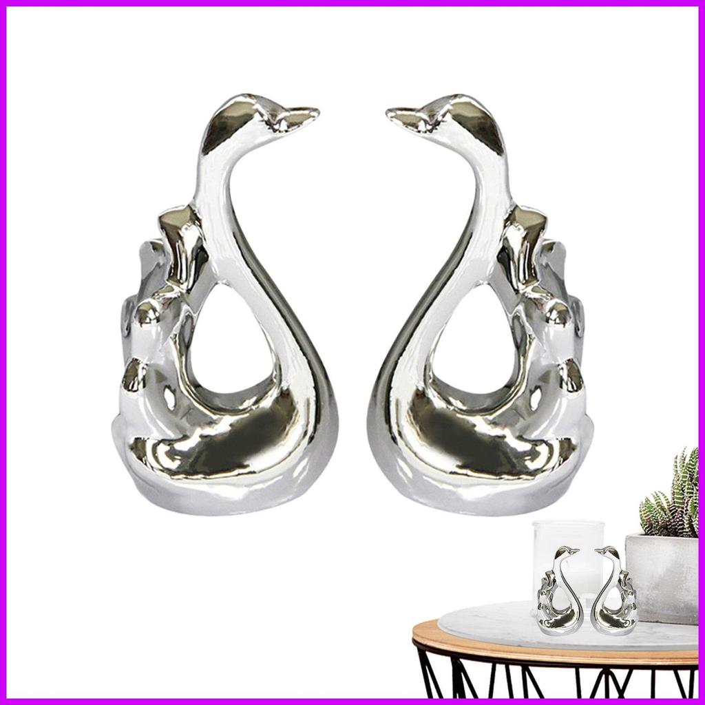 Gốm Cygnet Tượng Hình Cygnet Thực Tế Mini Vàng Chim Trang Trí Bộ Hình Cygnet Thực Tế Sưu Tập cingvn
