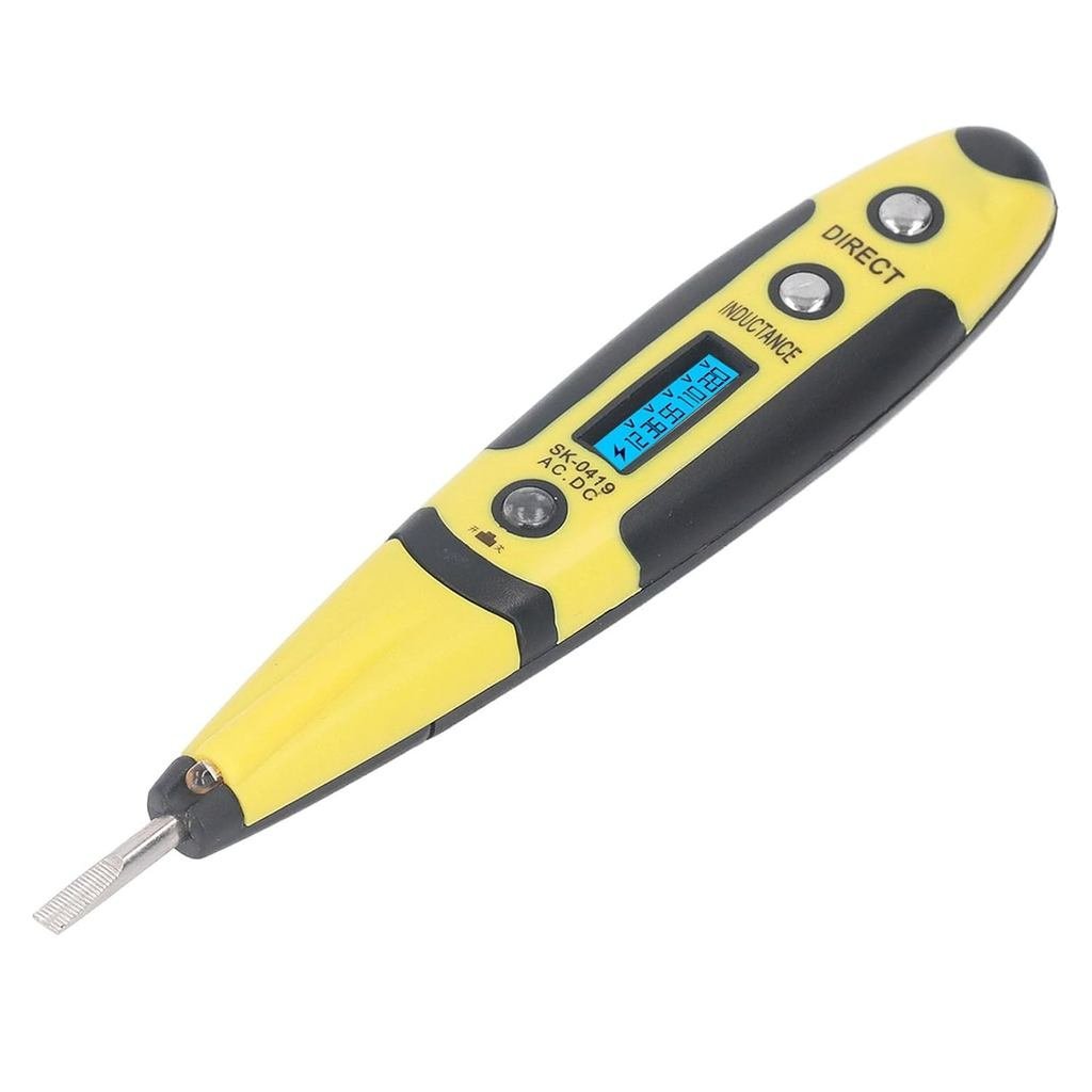 Digital Voltage Detector Pen 12-250V AC DC Volt Tester for Household Automotive and Industrial Repai