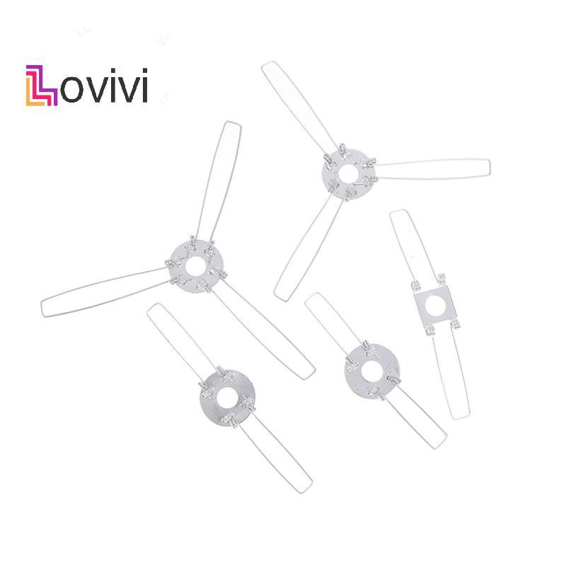 [Lovivivi] 4 Kẹp lò xo cố định mạ kẽm 2-Forks 3-Forks Kẹp lò xo để cố định tấm chắn đèn DIY cho đèn 