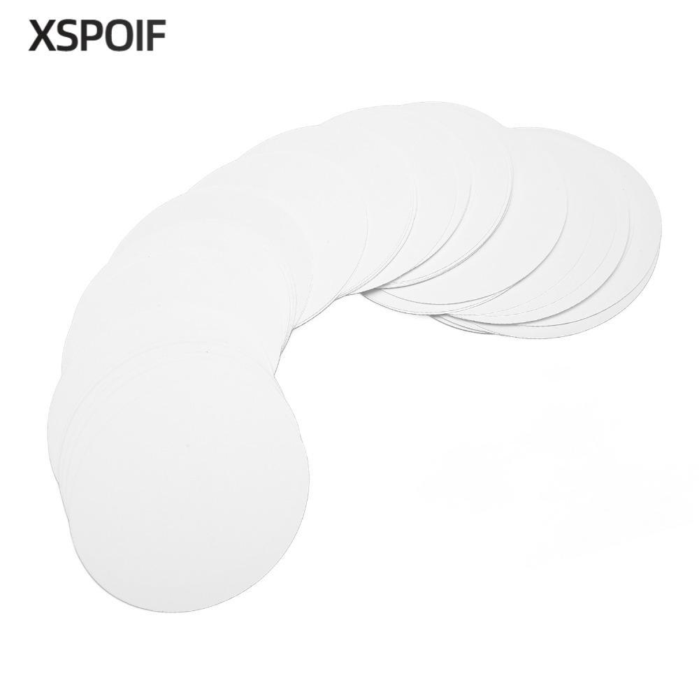 XSPOIF 100 Chiếc Nút Huy Hiệu Giấy Trống, Nút Huy Hiệu Giấy Trống DIY Huy Hiệu Làm Giấy DIY Giấy Làm
