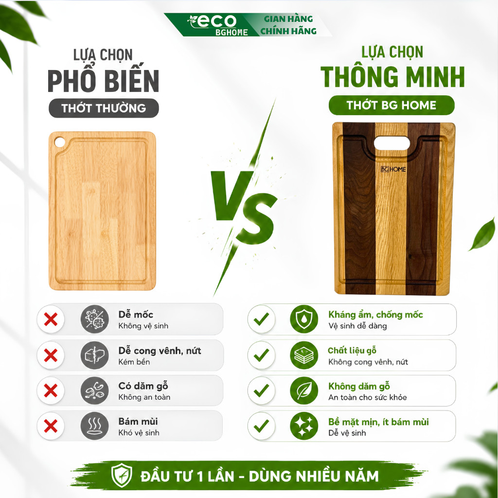 ✨ Thớt Gỗ Óc Chó Luxury Đủ Size , Kiểu Dáng , Dùng Để Cắt Thái, Trang Trí, Decor Eco BGHOME