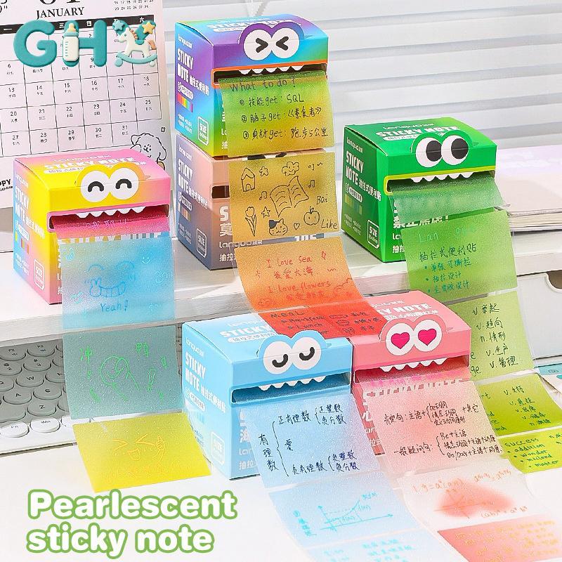 GHX 105 Tờ Giấy Ghi Chú Stiy Di Động Stiy Notes Trong Suốt Nhiều Màu Sắc Stiy Notes Chống Thấm Nước 