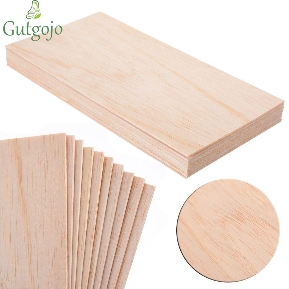 GUTGOJO Gỗ Basswood Vật liệu ván ép Vật liệu điêu khắc Mô hình Vật liệu xây dựng Mô hình gỗ DIY Tấm 