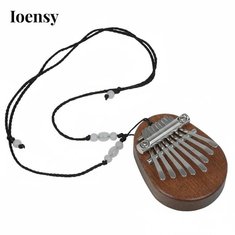Mini Kalimba Nhỏ Gọn 8-Note Kalimba Mini Thumb Piano Di Động Nhạc Cụ Nhỏ Dây Bao Gồm