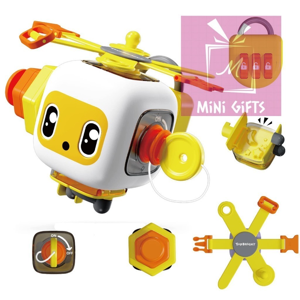TOP BRIGHT Toddler Busy Cube Travel Toy for Toddler Activity Busy Board Fidget Cube for Kids Educati