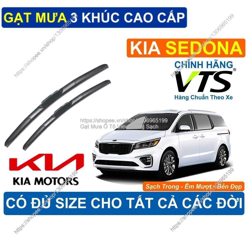 Gạt Mưa 3 Khúc K2 Kính Lái KIA SEDONA, Cặp Gạt Mưa 3 Khúc Kính Lái KIA SEDONA.,  KIA SEDONA.