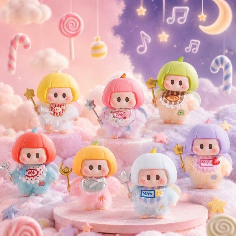 MINISO YOYO Angel Baby Vinyl Plush Blind Box Đồ chơi hợp thời trang