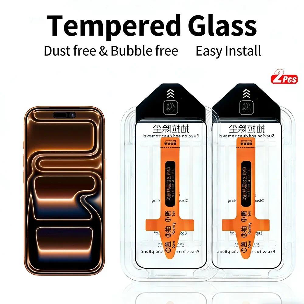 2 Chiếc Kính Cường Lực Cho iPhone 18 Pro Max 17e 17 Pro Max 16e 16 Plus i17 i16 i18 pro max i16 + Bả