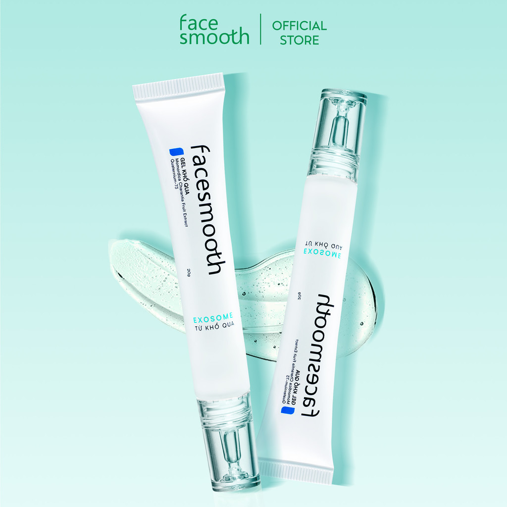 Bộ Skincare Cho Da Dầu Mụn Facesmooth Khổ Qua 3 Món Gel Chấm Mụn 20g + Serum 30ml + Toner 250ml - Dưỡng Ẩm Làm Dịu