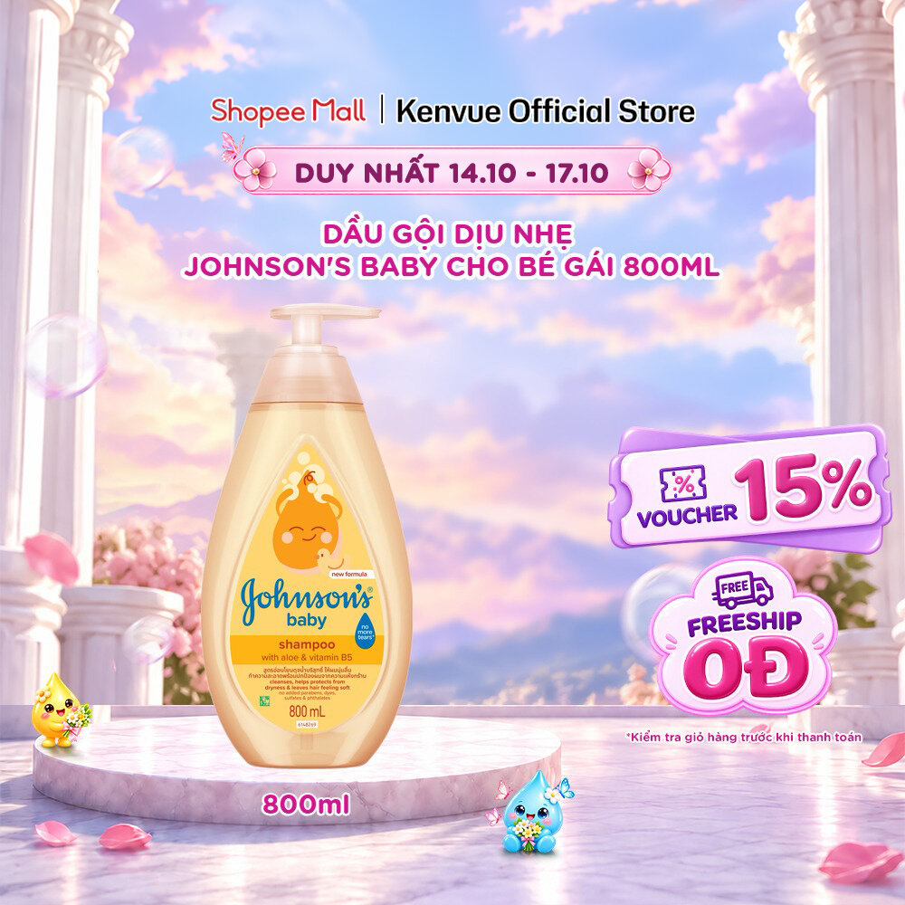 Dầu gội óng mượt cho bé Johnson's Baby Active Kids Shiny Drops Shampoo 500ml - Dung tích 500ml - 800ml - 100979999