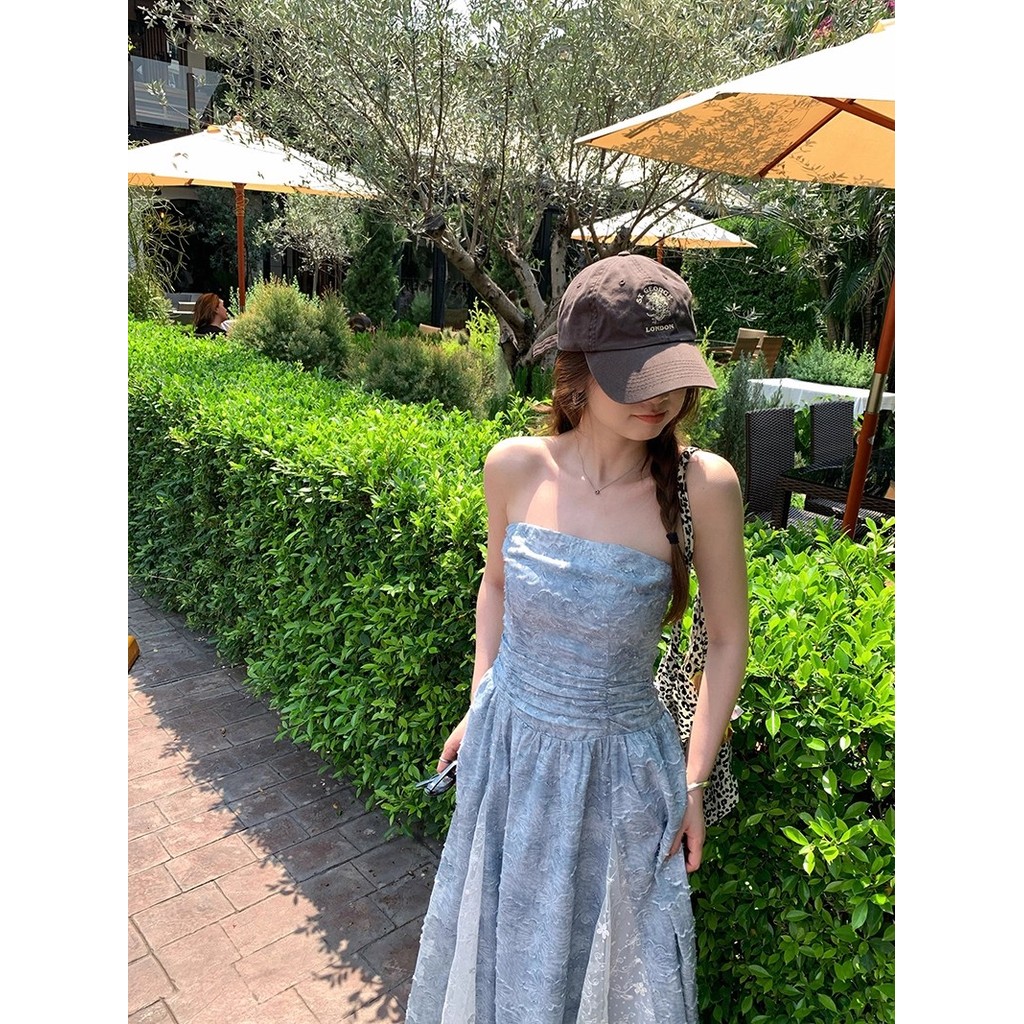 Đầm voan Aline dạo phố Hàn Quốc