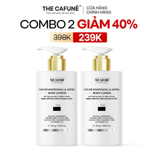   MUA 2 GIẢM 40%  Combo 2 Kem Body Dưỡng Trắng Da The Cafuné Bản Nâng Cấp kết cấu lotion Thẩm Thấu Nhanh 250g 
