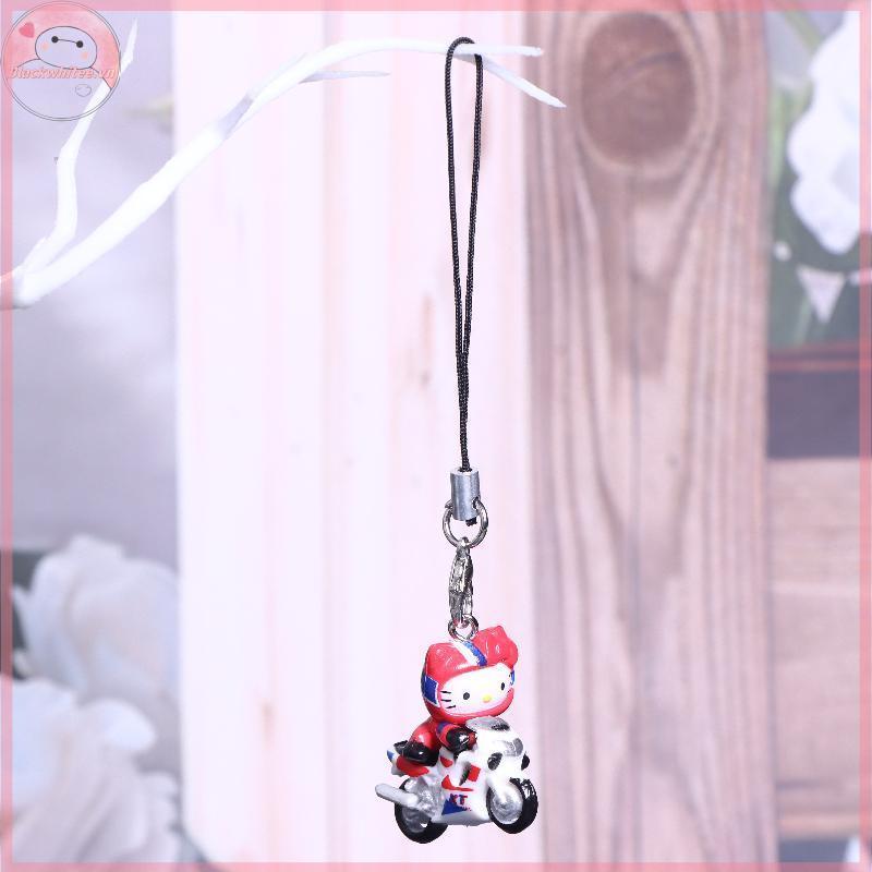 BWHTE Nhật Bản Kawaii Quyến Rũ Xe Máy Rider Hello Kitty Túi Mặt Dây Chuyền Phụ Kiện Thời Trang Hàn Q