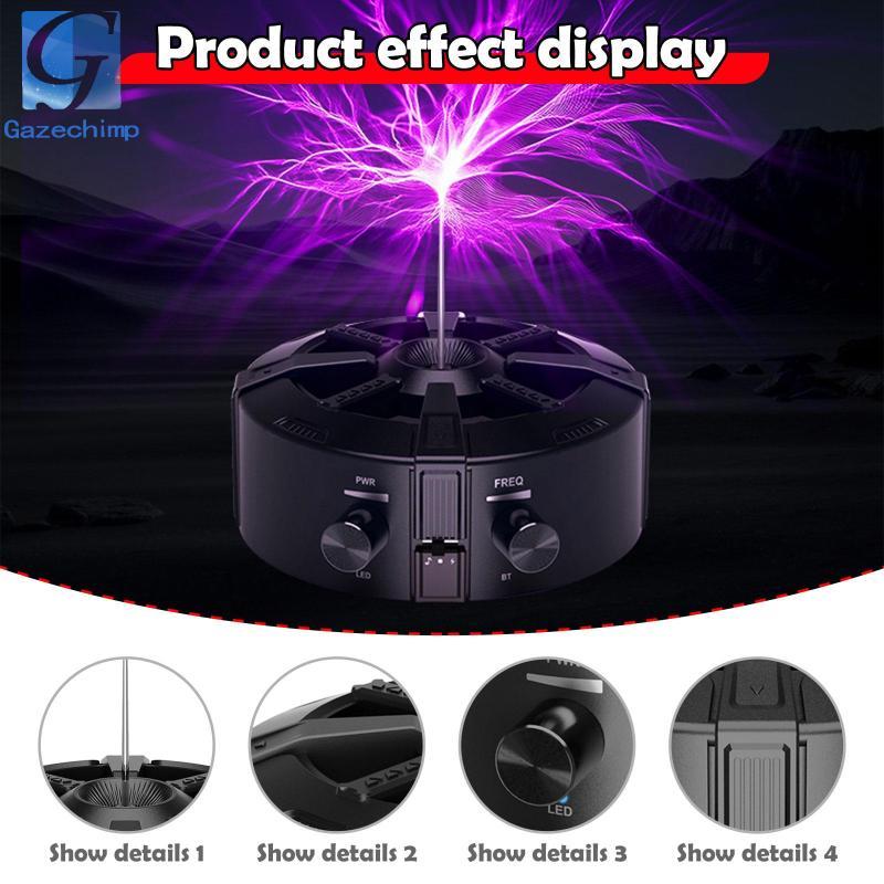 Tesla Coil Music Box Tiện ích để bàn Thí nghiệm khoa học Điện có thể chạm vào Loa truyền động không 